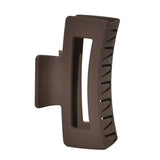 Medium Rectangle Claw Clip Chocolate Brown