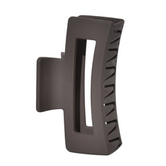 Medium Rectangle Claw Clip Grey Matte