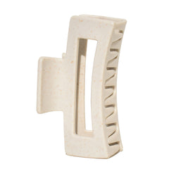 Medium Rectangle Claw Clip Vanilla Bean Cream