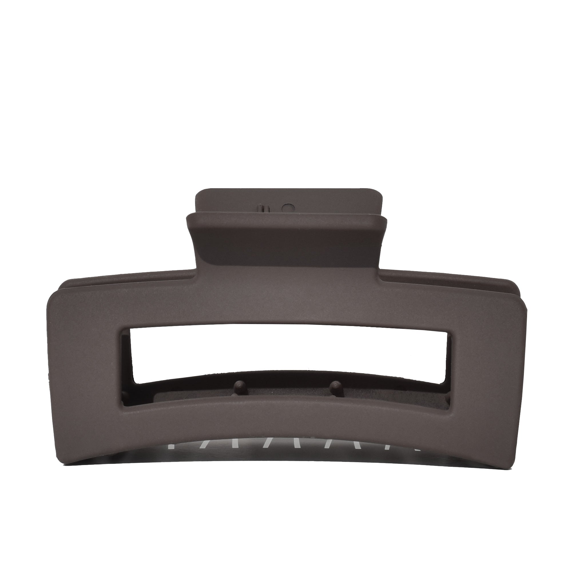 Medium Rectangle Claw Clip Grey Matte