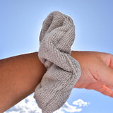 Towel Scrunchie Silver