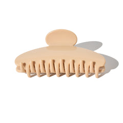 Medium Half Moon Claw Clip Beige