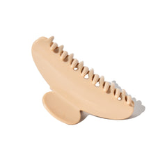 Medium Half Moon Claw Clip Beige