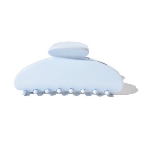 Medium Half Moon Claw Clip Baby Blue