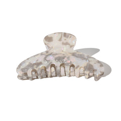 Large Half Moon Claw Clip Smokey Pearl