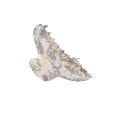 Large Half Moon Claw Clip Smokey Pearl