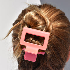 Mini Claw Clip Peony Pink