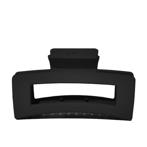 Medium Rectangle Claw Clip Black Matte