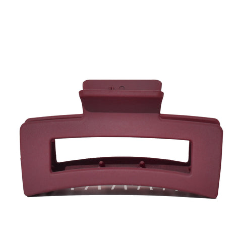 Medium Rectangle Claw Clip Wine