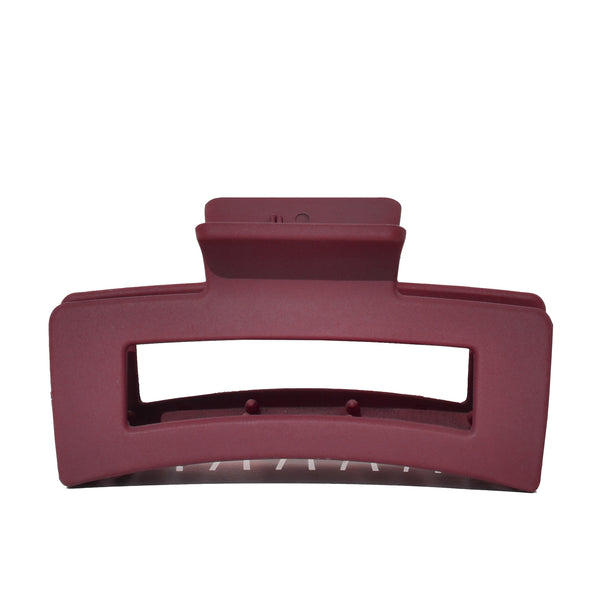 Medium Rectangle Claw Clip Wine