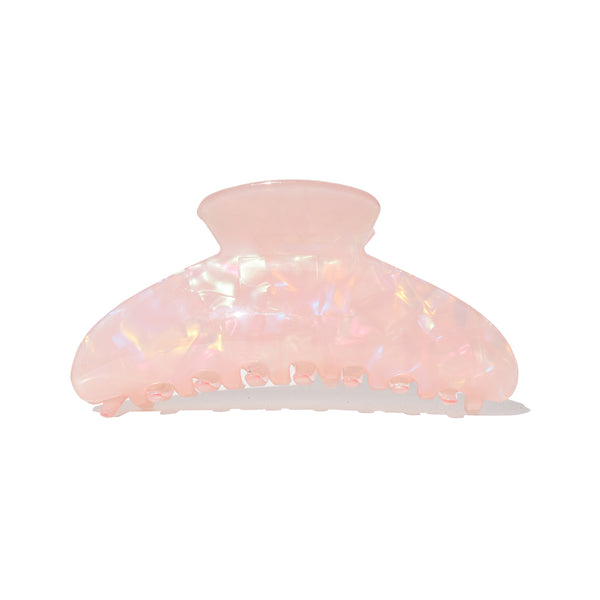 Large Half Moon Claw Clip Pinky Pearl