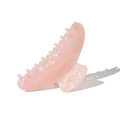Large Half Moon Claw Clip Pinky Pearl