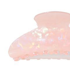 Large Half Moon Claw Clip Pinky Pearl