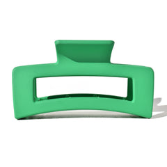 Medium Rectangle Claw Clip Lucky Green