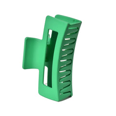 Medium Rectangle Claw Clip Lucky Green