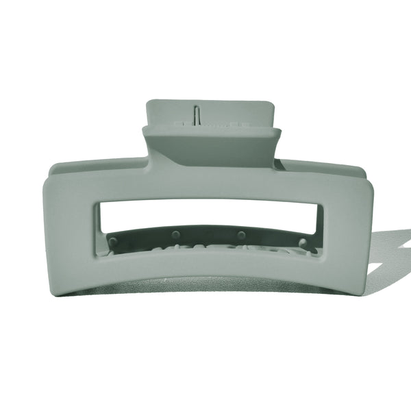 Medium Rectangle Claw Clip Matte Grey