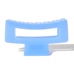 Medium Rectangle Claw Clip Jelly Blue