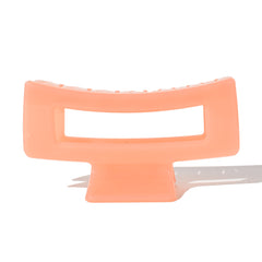 Medium Rectangle Claw Clip Jelly Peach
