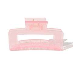Medium Rectangle Claw Clip Y2K Pink