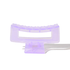Medium Rectangle Claw Clip Y2K Purple