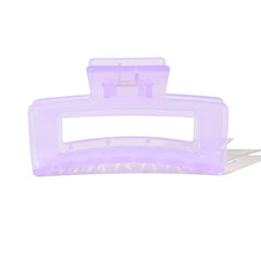 Medium Rectangle Claw Clip Y2K Purple