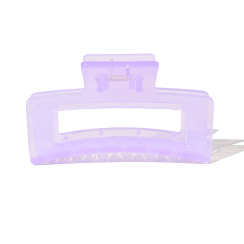 Medium Rectangle Claw Clip Y2K Purple