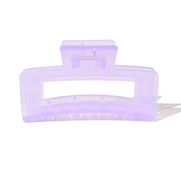 Medium Rectangle Claw Clip Y2K Purple