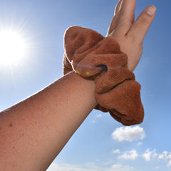 Giant Towel Scrunchie Brown