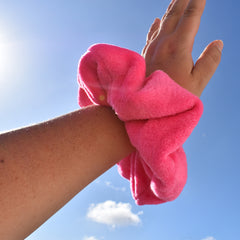 Giant Towel Scrunchie Pink